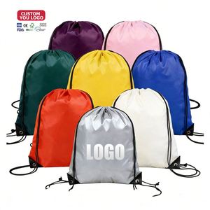 Promotional Custom Logo Foldable Reusable Eco-Friendly Waterproof <b>Drawstring</b> <b>Backpack</b> for Gym Travel Yoga Outdoor Soccer Sports - Product Image 2