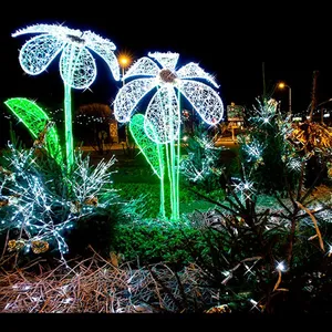 Luz Led con motivo de árbol, escultura luminosa para decoración al aire libre, IP65