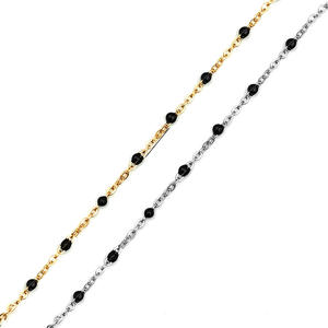 Nouvelle chaîne en acier inoxydable dorée/<span class=keywords><strong>argent</strong></span>ée, chaîne à maillons à faire soi-même, chaîne à perles faite à la main pour la fabrication de bracelets et de colliers, 9 mètres par rouleau - Product Image 2