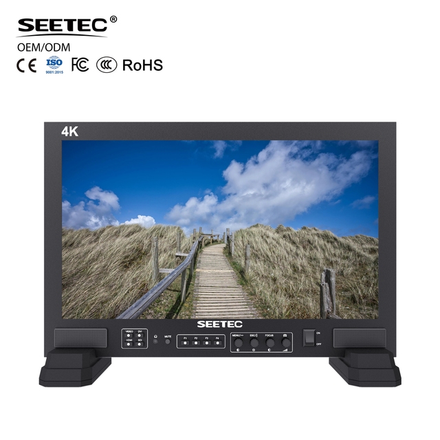 SEETEC FS173-S4K 17.3 Inch 3G-SDI 4K Broadcast Studio Monitor Full HD 1920x1080 Rec.709 Tally Light OEM/ODM Factory Direct