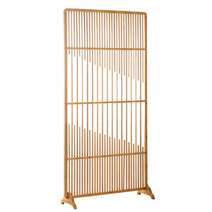 Chinese Style Bamboo Screen 74cm Portable Room Divider For Living Room Home Decor - Product Image 5