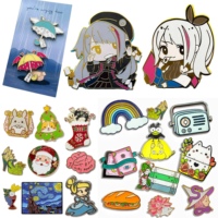 Vente en gros d'épingles en émail personnalisées, badges métalliques, broches, épingles de revers sur le thème de l'anime et du monde médical, épingles en émail personnalisées souples ou rigides avec carte de support