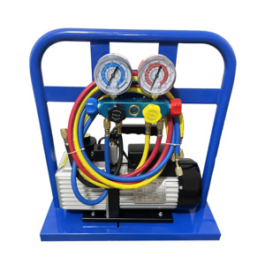 Estación <span class=keywords><strong>de</strong></span> Recuperación y <span class=keywords><strong>Carga</strong></span> <span class=keywords><strong>de</strong></span> Refrigerante HVAC con Manómetro <span class=keywords><strong>de</strong></span> 5 Válvulas, Motor y Bomba con Función <span class=keywords><strong>de</strong></span> Vacío para Reparación <span class=keywords><strong>de</strong></span> <span class=keywords><strong>Aire</strong></span> <span class=keywords><strong>Acondicionado</strong></span> <span class=keywords><strong>de</strong></span> Automóviles - Product Image 1