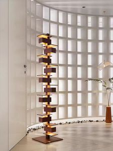 La villa <span class=keywords><strong>lampadaire</strong></span> style japonais <span class=keywords><strong>architecte</strong></span> modèle chambre salon villa art décoration noyer - Product Image 2