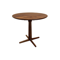 Neuer Chinesischer Stil Einfaches Design Walnuss Runder Holz-Esstisch Moderner 2-Personen-Tisch für Kleine Räume und Cafés