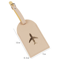 Vente chaude Logo personnalisé PU étiquette de bagage lettre étanche résistant à l'usure carte d'embarquement étiquette nominative doux à la mode élégant bagages
