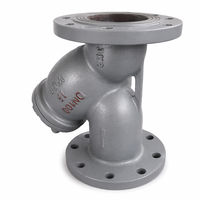 Filtre en Y DN15-DN50 1/2"-2" en acier moulé à bride fileté, avec tamis en acier inoxydable PN16 pour conduite de vapeur et d'eau, OEM