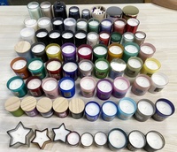 Vente en gros sur mesure pilier de cire de bougie d'anniversaire bougies de luxe parfumées en vrac extérieur pas cher Aromathérapie noir bougies Gémeaux personnalisées