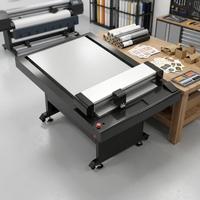 Präzisions-Doppelklingen-Flachbett-Schneideplotter 1500mm Hochgeschwindigkeits-Schneidemaschine für Karton Wellpappe Stoff Vinyl