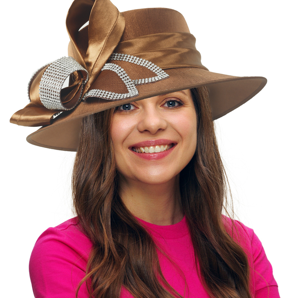 Premium Church Hats Perfect Wedding Hat Camouflage Travel Fascinators For Ladies Women Brown Hats