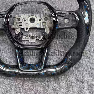 Nouveau produit phare : Volant de voiture en cuir perforé et fibre de carbone forgée pour Honda Civic 11e génération - Product Image 4