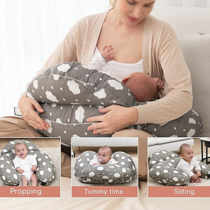 Fábrica de alimentación del bebé almohada de enfermería mamá infantil <span class=keywords><strong>Beck</strong></span> soporte en forma de U correa de cintura ajustable cubierta extraíble almohada de lactancia - Product Image 5