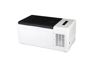 Preços de atacado Refrigerador portátil para Campervan, refrigerador portátil para uso duplo, carro familiar, freezer DC12V-24V, refrigerador portátil