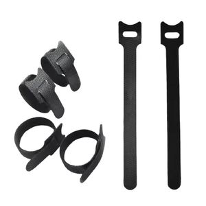 Attache-câble Velcro en nylon auto-adhésif double face avec logo imprimé, personnalisable, vente en gros, fixation Velcro en T et attache-câble - Product Image 1