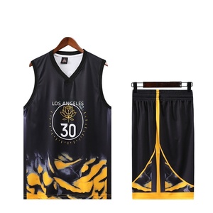 Ensemble de <span class=keywords><strong>maillot</strong></span> de basket-ball pour adultes Warriors Curry n° 5 - Débardeur en polyester à séchage rapide pour hommes/femmes neutres, entraînement d'équipe, vêtements de match en groupe - Product Image 5