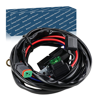 Faisceau de câblage pour barre lumineuse LED de voiture, 2 broches, 1 sortie, relais, fusible, prise DT, DT2 X1, vente en gros tout-terrain