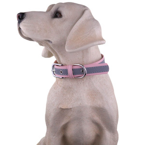 Collar Retro de Lujo para Mascotas, Collar Reflectante de <span class=keywords><strong>Fibra</strong></span> Ultrafina para Perros, Cintas Cómodas, Resistentes al Desgaste y Anti-estrangulamiento para Perros Pequeños y Medianos - Product Image 1