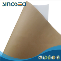 Carton kraft en pâte de bois vierge anti-ondulation simple face enduit de kaolinite Sinosea, taille personnalisable, emballage SXS-CKB-01 200-300gsm