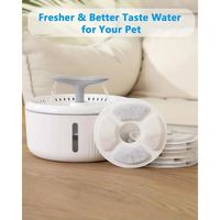 6/12 pièces mangeoires pour chiens filtres de fontaine filtre de remplacement d'eau de chat pour 2.0-2.4L système de filtration de fontaine pour animaux de compagnie éponges de pré-filtre