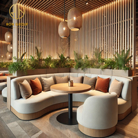 Luxueux Classique Thaïlande Style Tropical Restaurant Solution à guichet unique Restaurant Commercial Meubles Table et Chaises Ensembles