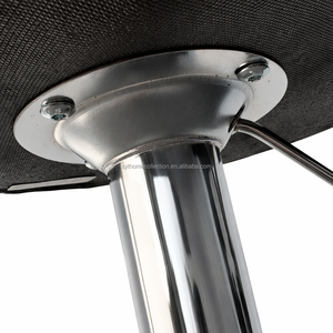 Taburete de Bar Moderno Ajustable sin Respaldo con Altura de 55-70.5cm, Asiento Redondo de PU para Isla de Cocina, Cafetería y <span class=keywords><strong>Bistro</strong></span> - Product Image 6