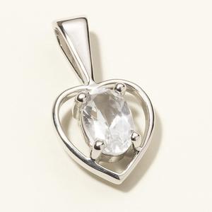 Colgante Ovalado de Piedra Lunar en Plata de Ley con Baño de Rodio, Diseño Minimalista para Bodas y Fiestas, Unisex - Product Image 2