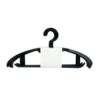 Kunststoff-Gummibeschichtete Rutschfeste Kleiderbügel für Nass-/Trockenbenutzung Zuhause/Wohnheim/Schlafzimmer Pullover-Bügel - Extra Starkes Design 10er-Pack