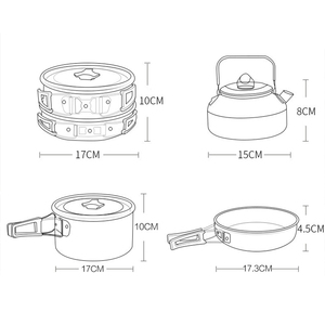 Multifunctional Portable <strong>Camping</strong> <strong>Cooking</strong> Cookware <strong>Cooking</strong> <strong>Set</strong> for Outdoor - Product Image 2