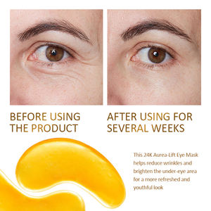 Mascarilla para Ojos de Oro 24K OEM ODM 6g con Ácido Hialurónico y Aceite de Semilla de Uva, Antiarrugas y Reafirmante, Apta para Piel Normal - Product Image 3