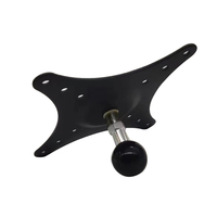 Support de tablette en aluminium avec base à rotule de 1 pouce, fixation murale à visser, bras à ressort à gaz VESA, filetage inversé RAM