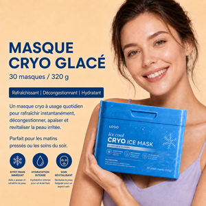 Masques en tissu hydratants et apaisants pour le visage, à absorption rapide, enrichis en exosomes et collagène, pour tous types de peaux, effet éclaircissant et rafraîchissant naturel. - Product Image 4