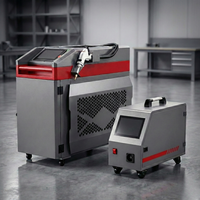 Machine de soudage au laser à fibre portable 2000W, soudeuse au laser industrielle portative pour métal et acier inoxydable, laser HF