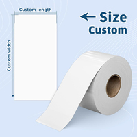 Doublure sans doublure sans étiquette 80mm * 17m 58mm x 65m pour imprimante portable Digi /bizerba/bixolon zebra étiquette thermique étanche