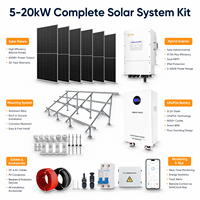 Système solaire hybride Solis 5KW 10KW 15KW 20KW, système d'énergie solaire complet avec batterie et onduleur
