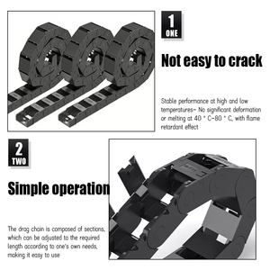 Cadena Portacables <span class=keywords><strong>de</strong></span> Nylon <span class=keywords><strong>Tipo</strong></span> Puente 25x50mm con Envío Gratuito a Polonia para Router CNC e Impresora 3D - Product Image 2