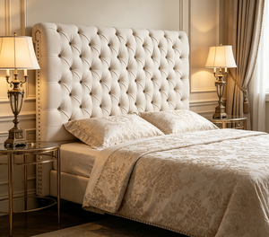 Testiera Moderna Imbottita in Tessuto di Lino per Arredamento Camera da <span class=keywords><strong>Letto</strong></span> d'Albergo, Misure Singolo, Matrimoniale, Twin, Queen e King Size - Product Image 3