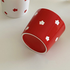 Tasses à thé en céramique sans poignées Tasses en céramique à soulagement de cire Tasse à café en céramique Tasse coréenne sans poignée - Product Image 3