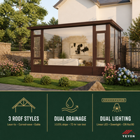 Kit de Solarium Modulaire Standardisé Yeyon 2026 OEM pour Fournisseurs Internationaux de Matériaux – Serre Extérieure Résidentielle en Verre