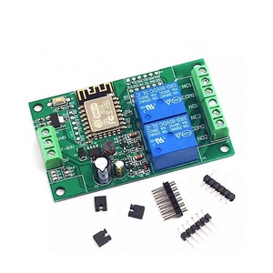 แหล่งจ่ายไฟ 5V/8-80V ESP8266WIFI โมดูลรีเลย์คู่ ESP-12F บอร์ดพัฒนาสำหรับการพัฒนารอง - Product Image 2