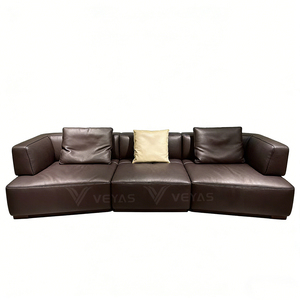 Sofá Seccional Inteligente de Alta Gama en Forma de S, Extensible, Reclinable, de Tres Plazas, de Cuero Genuino, Ecológico, Moderno, con Bajo MOQ, Modelo VY57 - Product Image 6