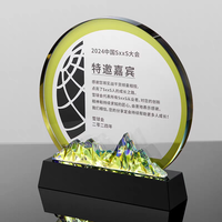 Trophées de cristal de montagne colorés créatifs sur mesure
