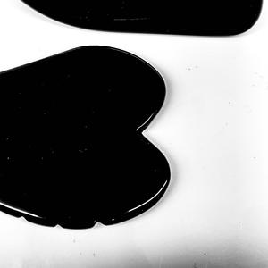 Hongzhuo fournisseur naturel Jade Guasha outil de Massage forme de vague Gua Sha noir obsidienne grattage Massage du visage corps sauvage - Product Image 4