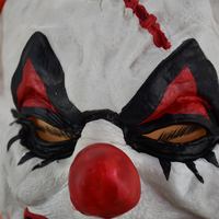 Halloween effrayant masque Latex effrayant Clown Costume fête carnaval mascarade gros Option réaliste cheveux roux