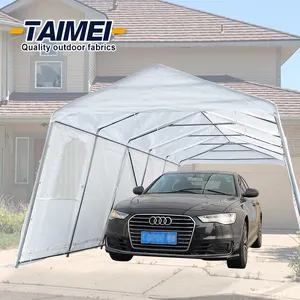 Outdoor Steel Frame Storage Garage Polyethylene Portable Garage Car Shelter With Waterproof And UV-Treated Ripstop Cover