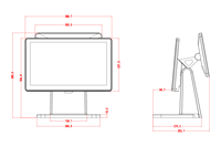 LIVERDOL POS Systems Machine matérielle de bureau Système de point de vente au détail Windows tout en un Caisses enregistreuses Système de terminaux de point de vente