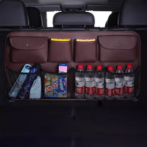 กระเป๋าหนังเบาะรถสำหรับเก็บของ<span class=keywords><strong>ภายใน</strong></span>รถกระเป๋าแขวนท้ายรถโลโก้ตามสั่ง - Product Image 5