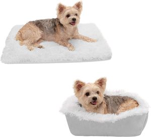 Hot Sales Large Size 4-in-1 Faux Fur <strong>Dog</strong> <strong>Bed</strong> Washable Thickened Pet Cushions Blanket Winter Warm Plush Pet Nest PP Material - Product Image 1