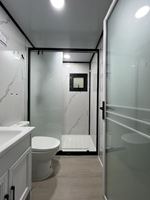Rumah Kontainer 20ft Modern, Lipat, Portable, dari Baja & Panel Sandwich, Bernapas, untuk Rumah, Kantor & Penggunaan Rumah Tangga