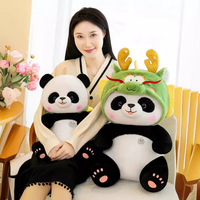Peluche Panda Dragon Bao Créative 2026 – Ours en Peluche Doux en Polyester pour Dormir – Cadeau d'Anniversaire Dragon du Zodiaque pour Garçons et Filles