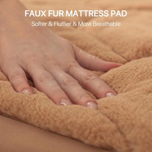 Protège-matelas matelassé ajusté, <span class=keywords><strong>drap</strong></span>-<span class=keywords><strong>housse</strong></span> moelleux, surmatelas de luxe doux et ajusté - Product Image 3